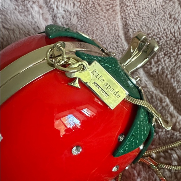 Kate Spade Creme de la Creme Chocolate Dipped Strawberry Clutch Bag - Picture 8 of 11